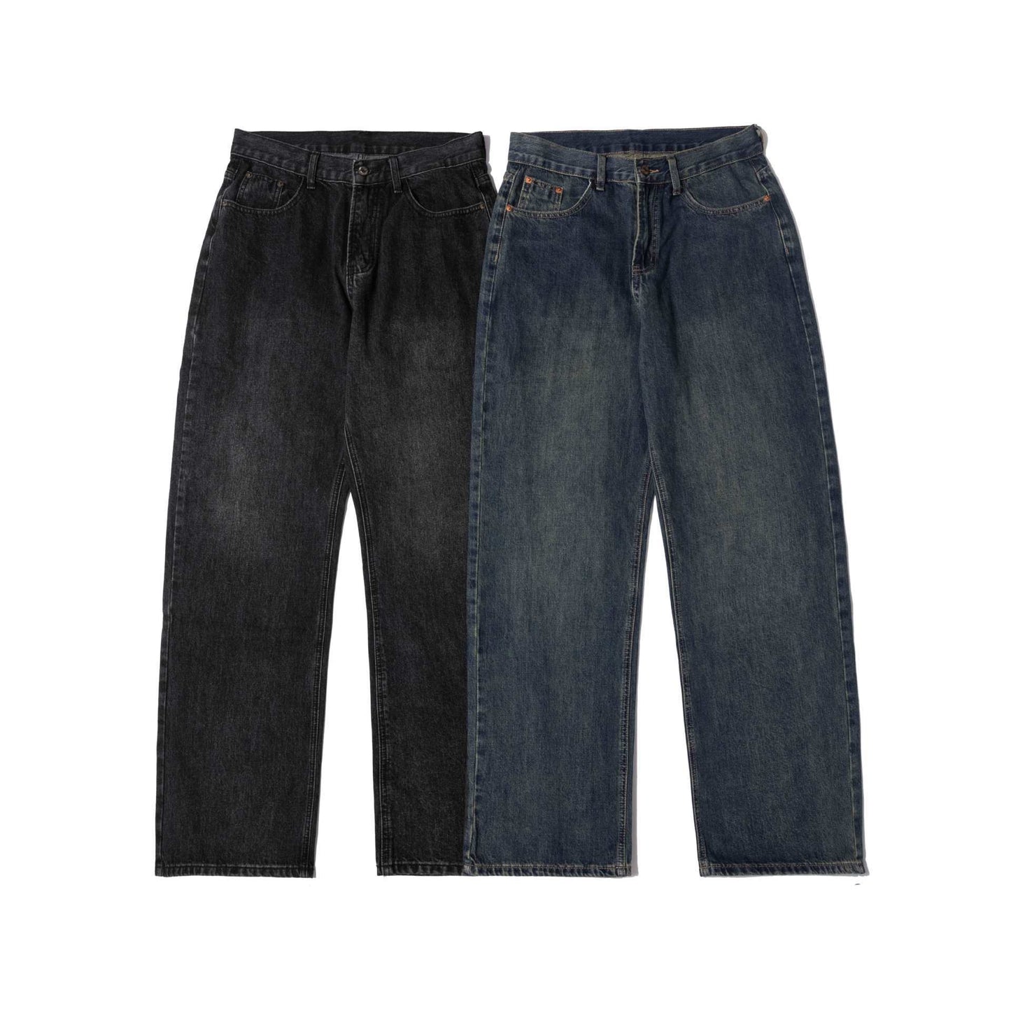 Men's Fashion Wash Straight Casual Jeans