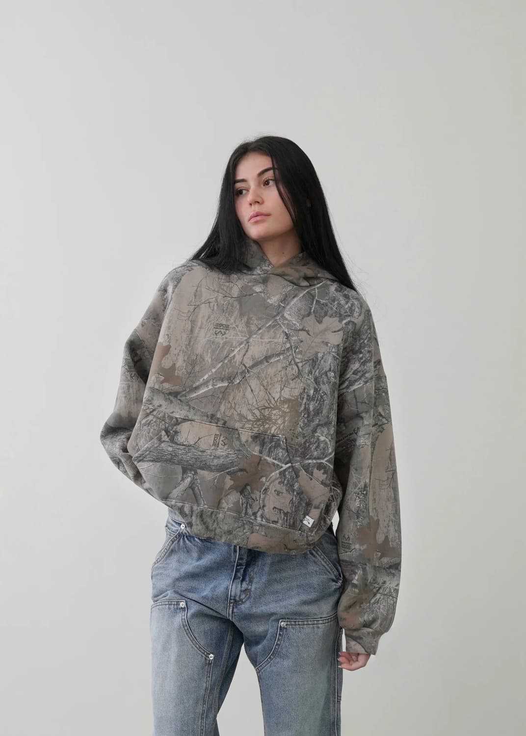 Men And Women Camouflage Street Style Loose Hooded Sweater