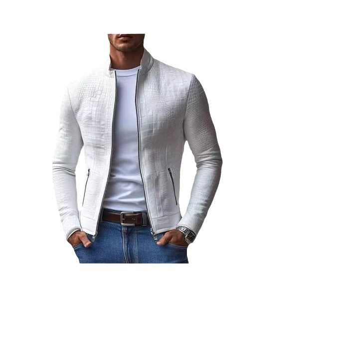 Stand Collar Business Casual Jacket Men's Top