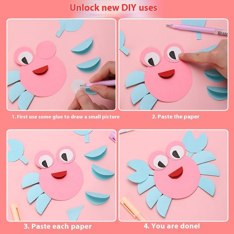 Children's Handmade Hand Account Quick-drying Glue Student Creativity Color Dispensing Pen