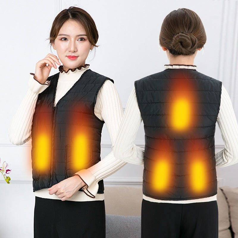 Heating Vest Three-gear Electric Heating Temperature Control Warm Men And Women