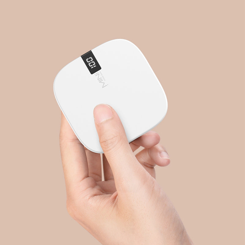 10000 mAh Mini Power Bank with Fast Input and Digital Display