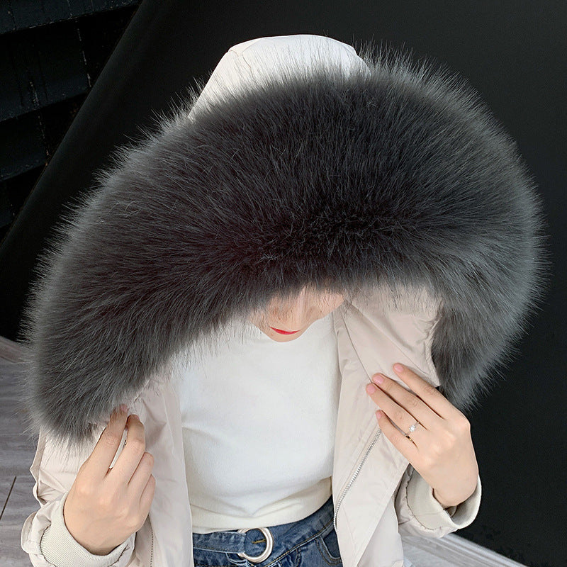 Faux fur fur collar