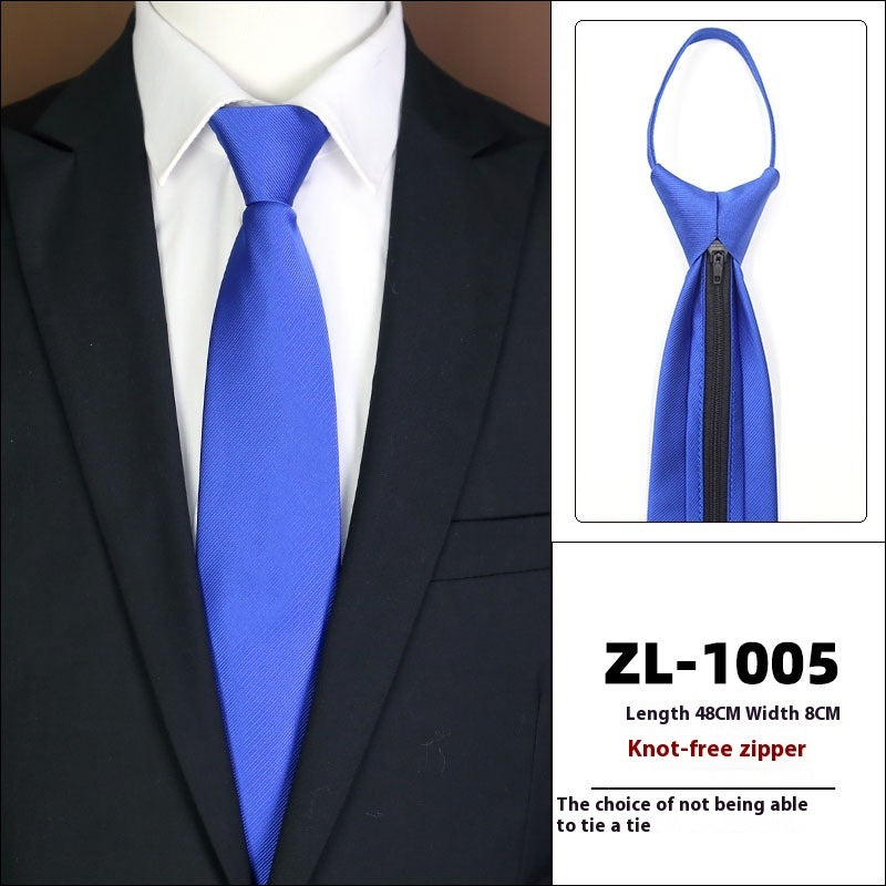 Men's Formal Wear Business Zipper Tie-free