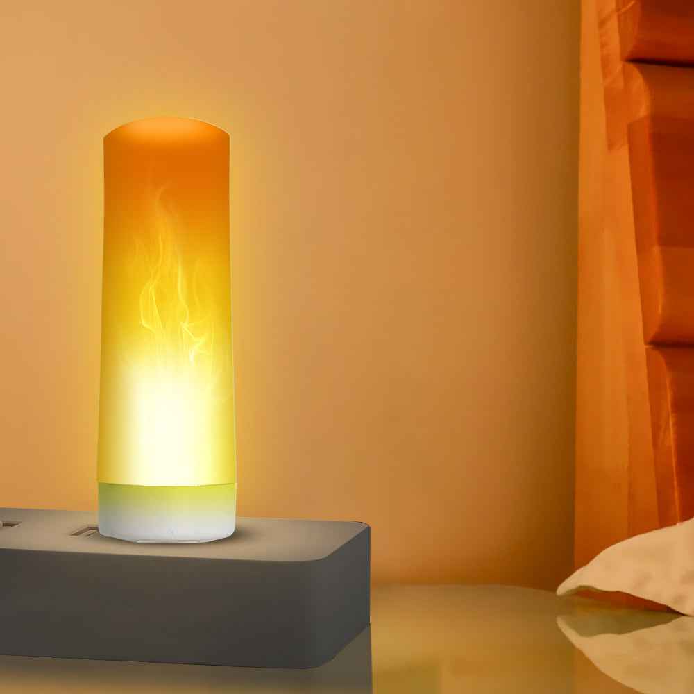 USB Atmosphere Light - LED Flame Effect Portable Night Lamp - Mallora Shop