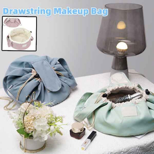 Large Capacity Barrel Drawstring Makeup Bag