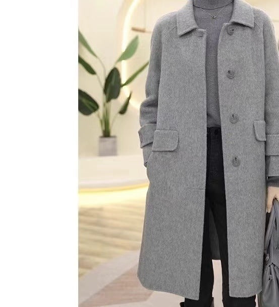 Single-sided Woolen Coat Women's Tops Coat