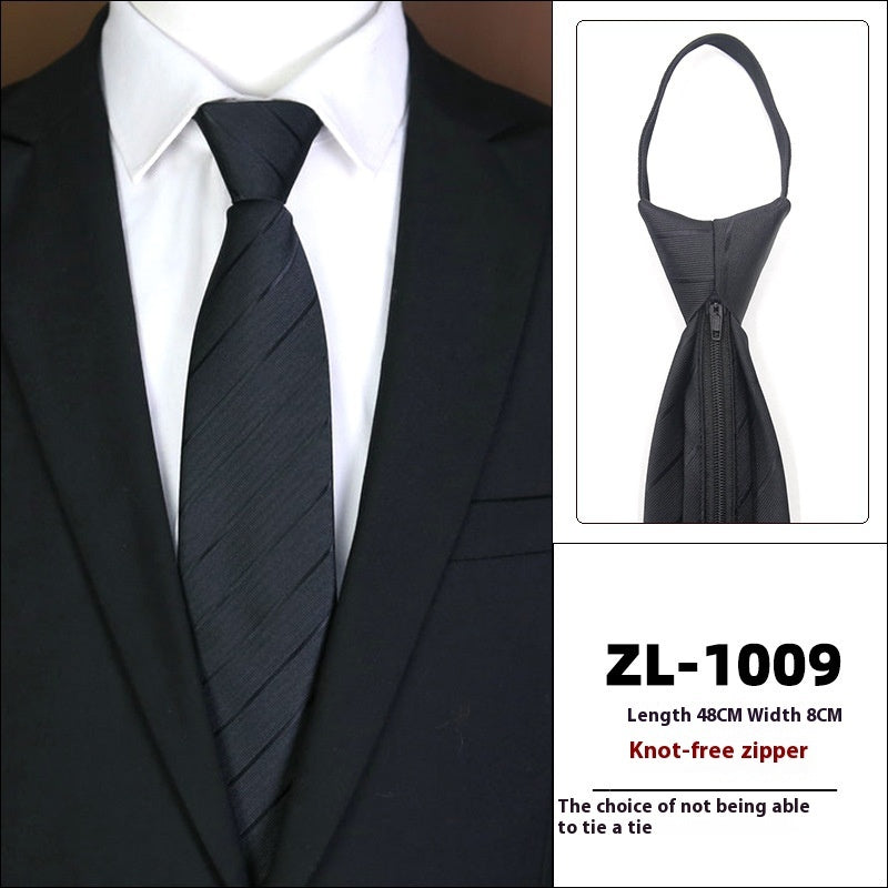 Men's Formal Wear Business Zipper Tie-free