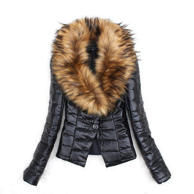 Autumn and winter faux fur short coat