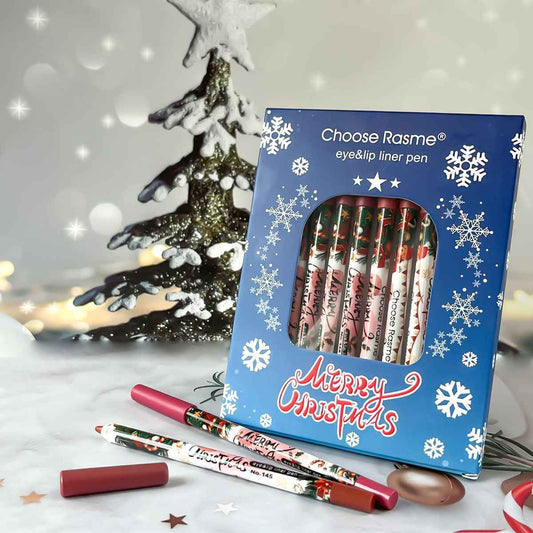 Christmas 12 Colors Mixed Lip Liner Set