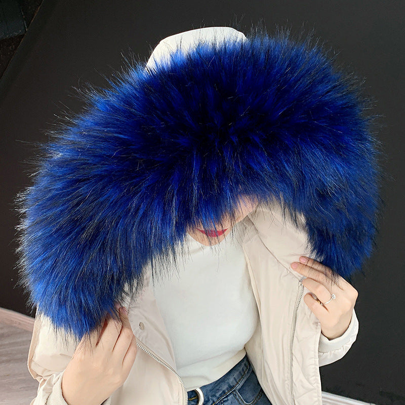 Faux fur fur collar