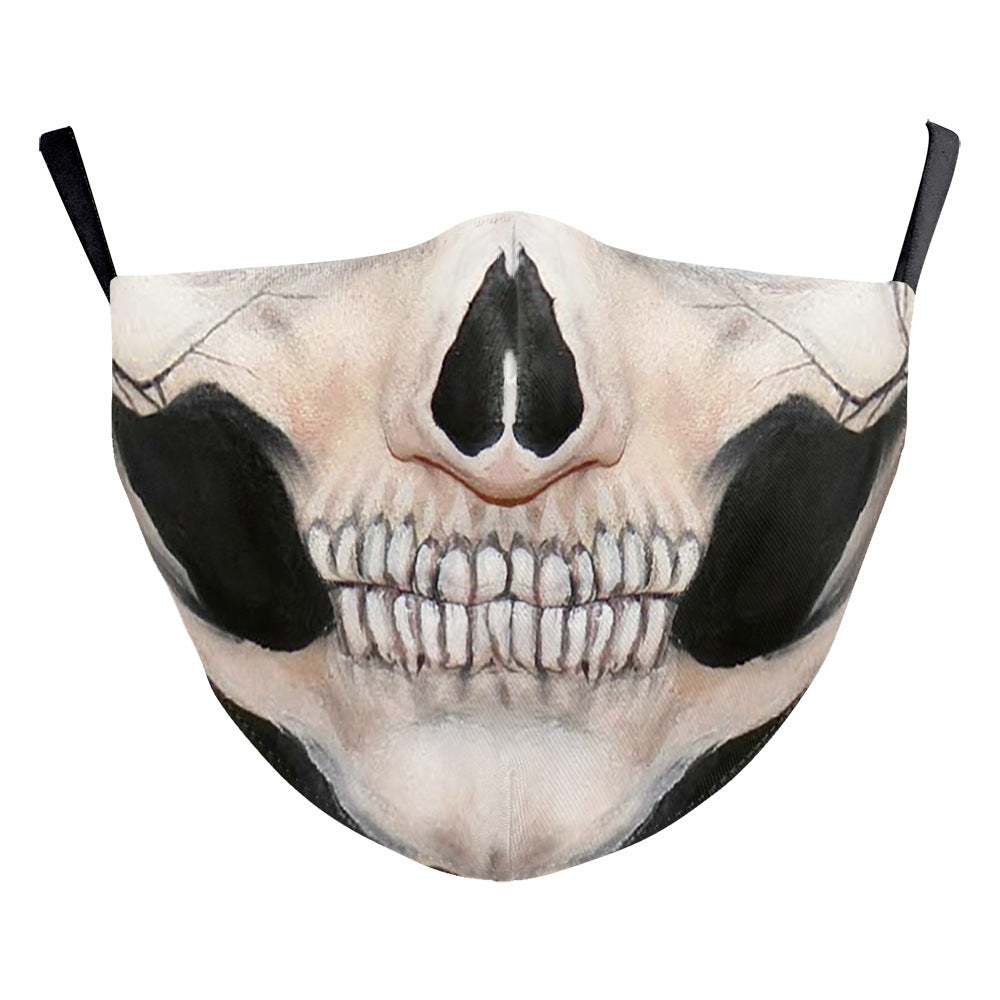 Milk Silk Double-layer Halloween Digital Printing Mask