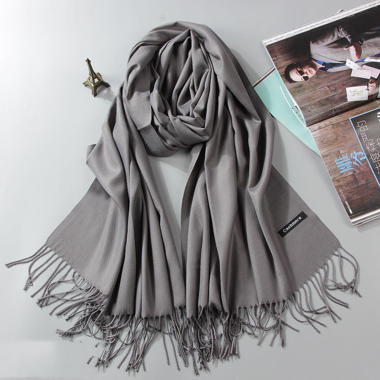 Fashion Cashmere Dual-use Shawl Warm Scarf