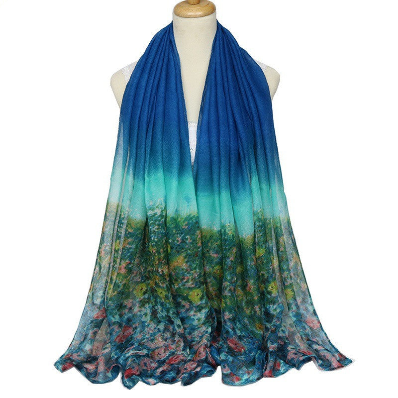 Women Chiffon Voile Scarves