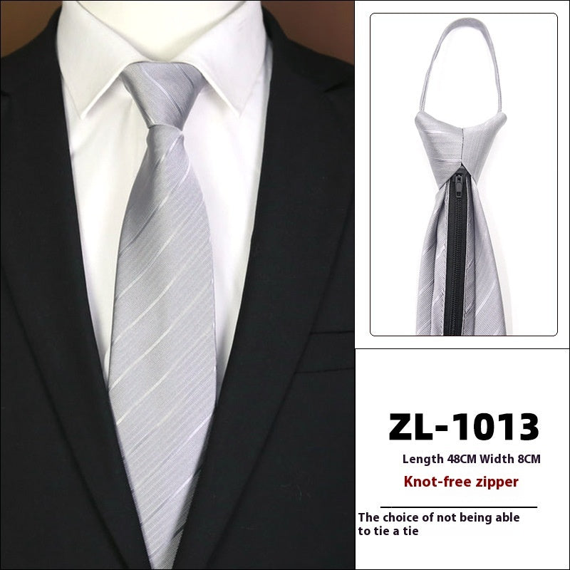 Men's Formal Wear Business Zipper Tie-free