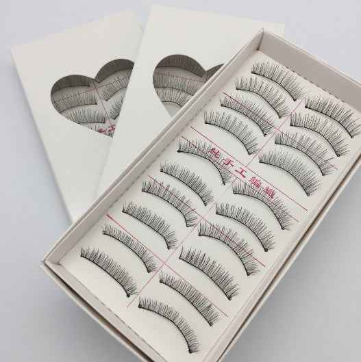 10 Pair Handmade 217 Cotton Thread Stalk False Eyelashes