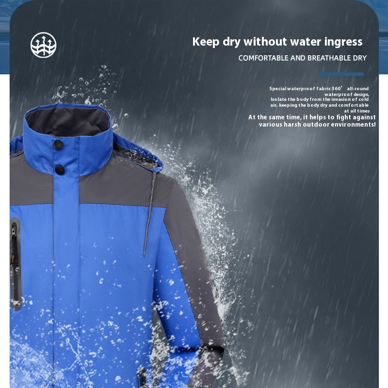 Shell Jacket Outdoor Windproof Waterproof Men And Women Same Coat