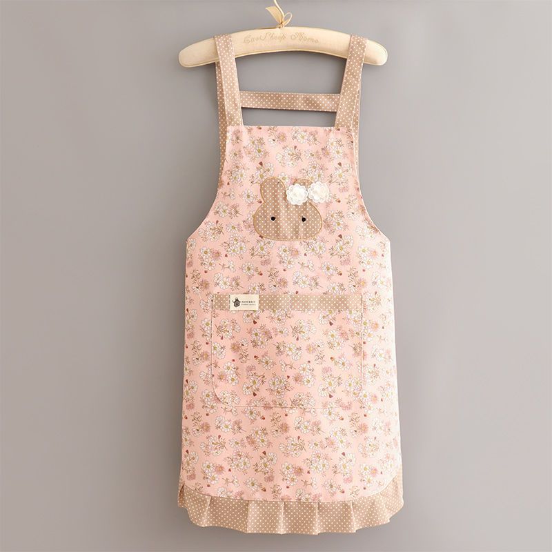 Adults Korean Version Of The Cute Rustic Temperament Breathable Canvas Apron