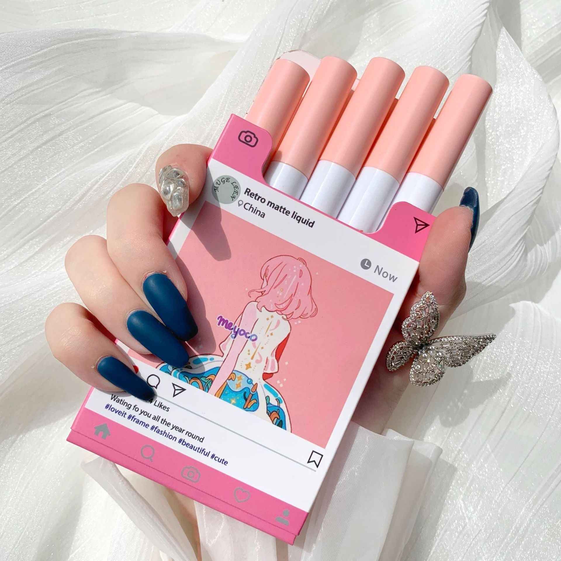 Matte Velvet Matte Lip Glaze 5 PCS Set