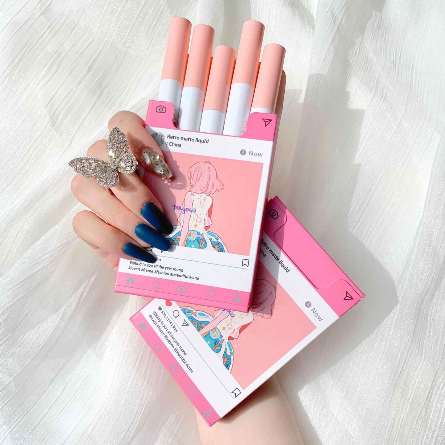 Matte Velvet Matte Lip Glaze 5 PCS Set