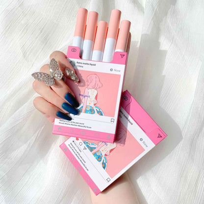 Matte Velvet Matte Lip Glaze 5 PCS Set