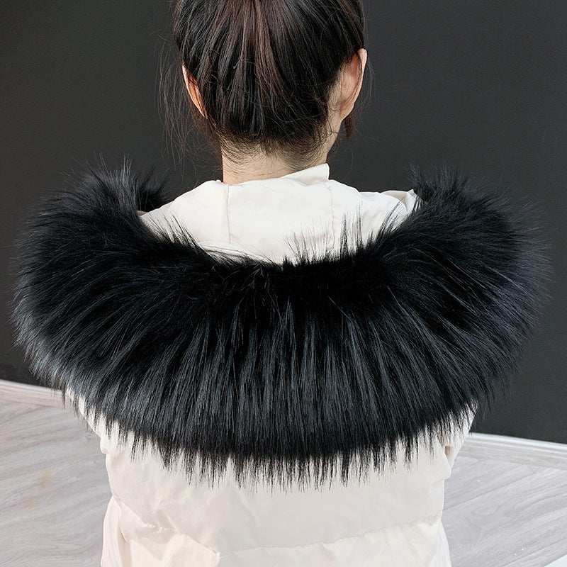 Faux fur fur collar