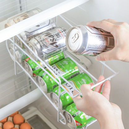 Double-Layer Coke Can Storage Rack for Efficient Beverage Organization