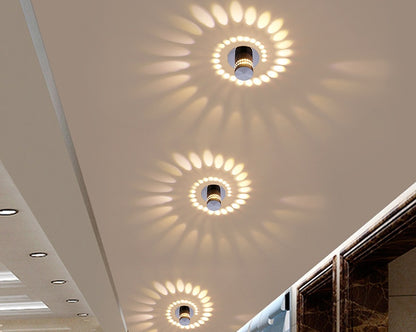 Modern LED Spiral Wall Lamp for Contemporary Spaces