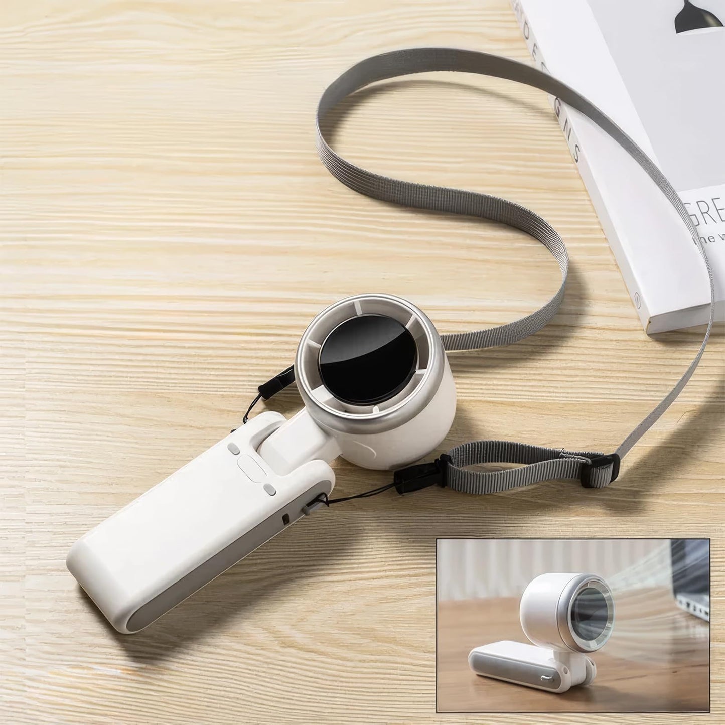 180 Degree Folding Mini Fan - Portable Hand-held Turbo Fan for On-the-Go Cooling - Mallora Shop