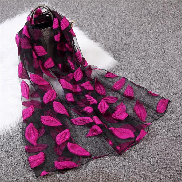 Organza cut scarf