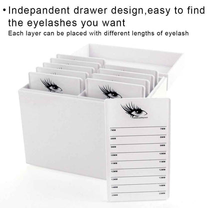 White Acrylic Eyelash Storage Box
