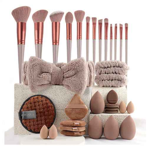 60pcs  Beauty Tools Major Combination Suit Face Wash Makeup Full Set