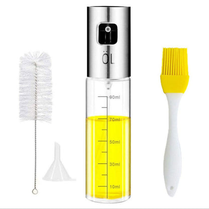 Stainless Steel Grill Kitchen Cooking Oil Spray Bottle