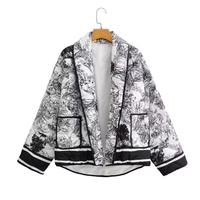 Women Printed Cotton Jacket