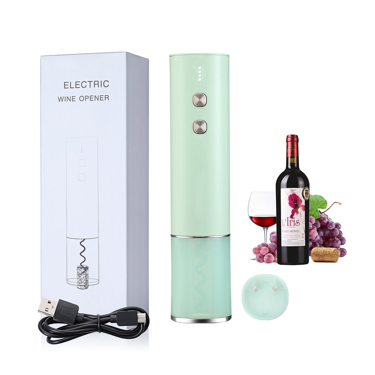 Stainless Steel Electric Wine Bottle Opener