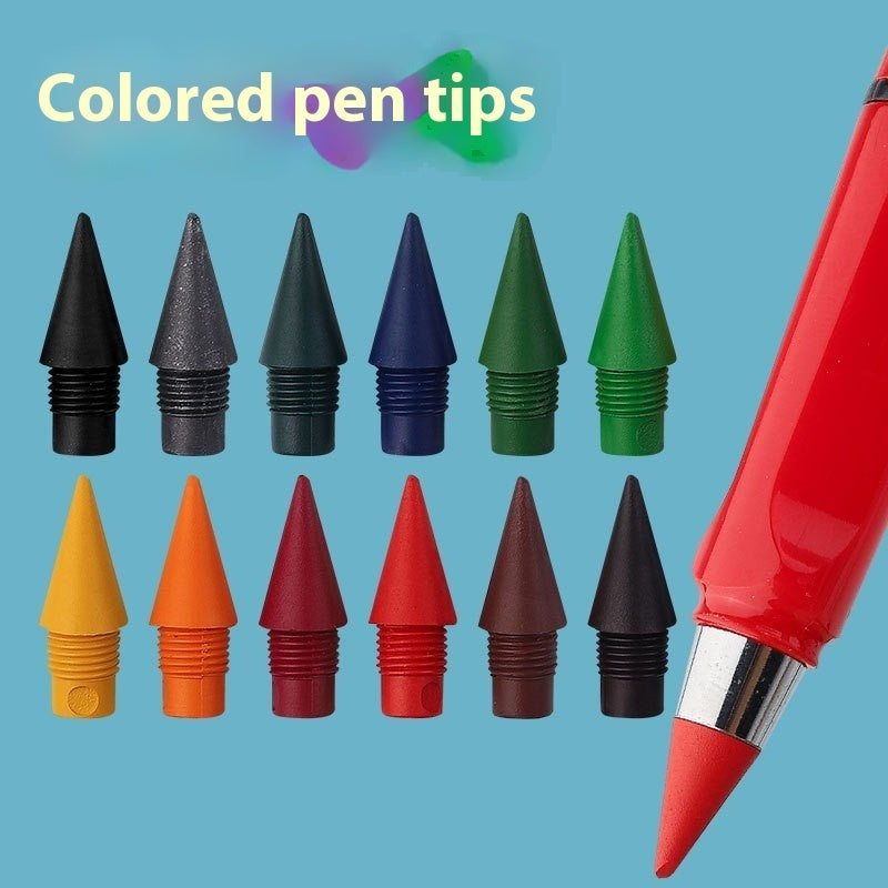 Color Eternal Pencil 12 Colors Erasable Color Lead