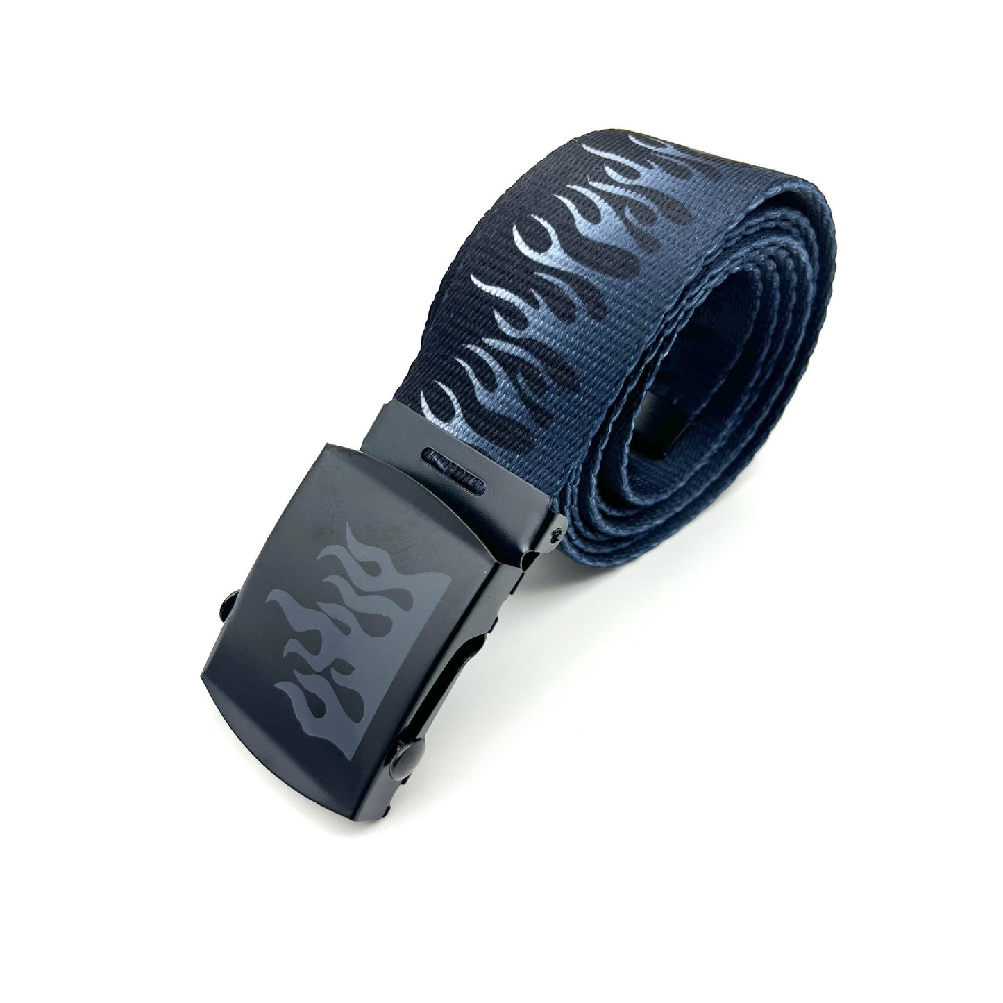 Fashion Hip Hop Personal Leisure Flame Canvas Belt