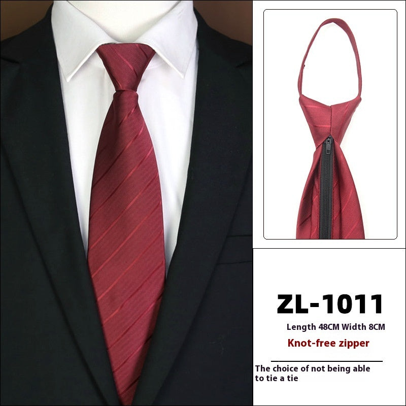 Men's Formal Wear Business Zipper Tie-free