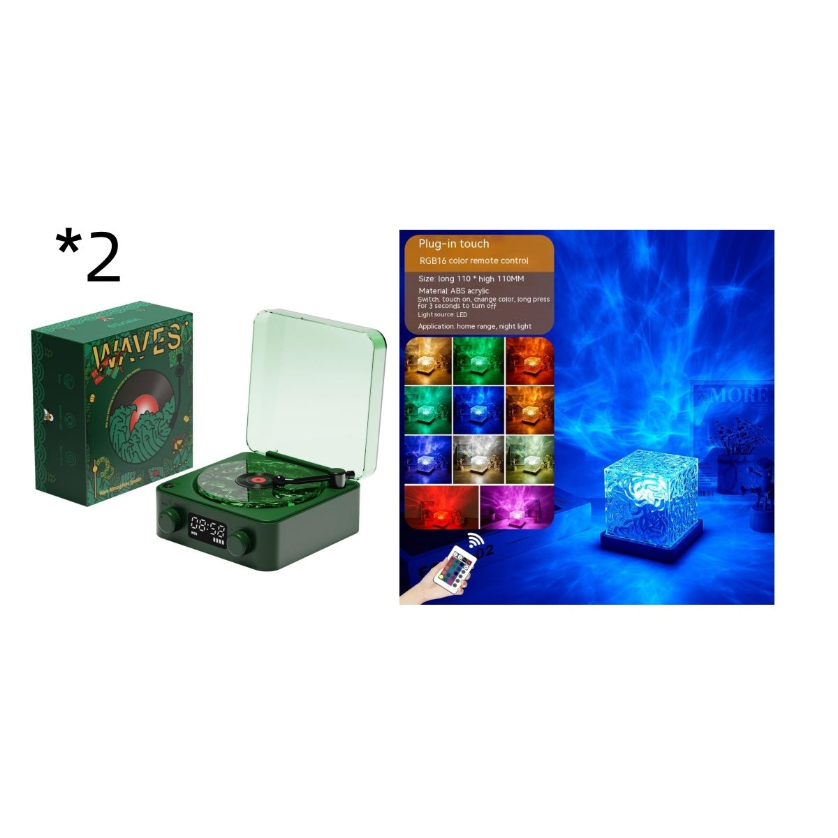 Retro Turntable Speaker with Bluetooth 5.0