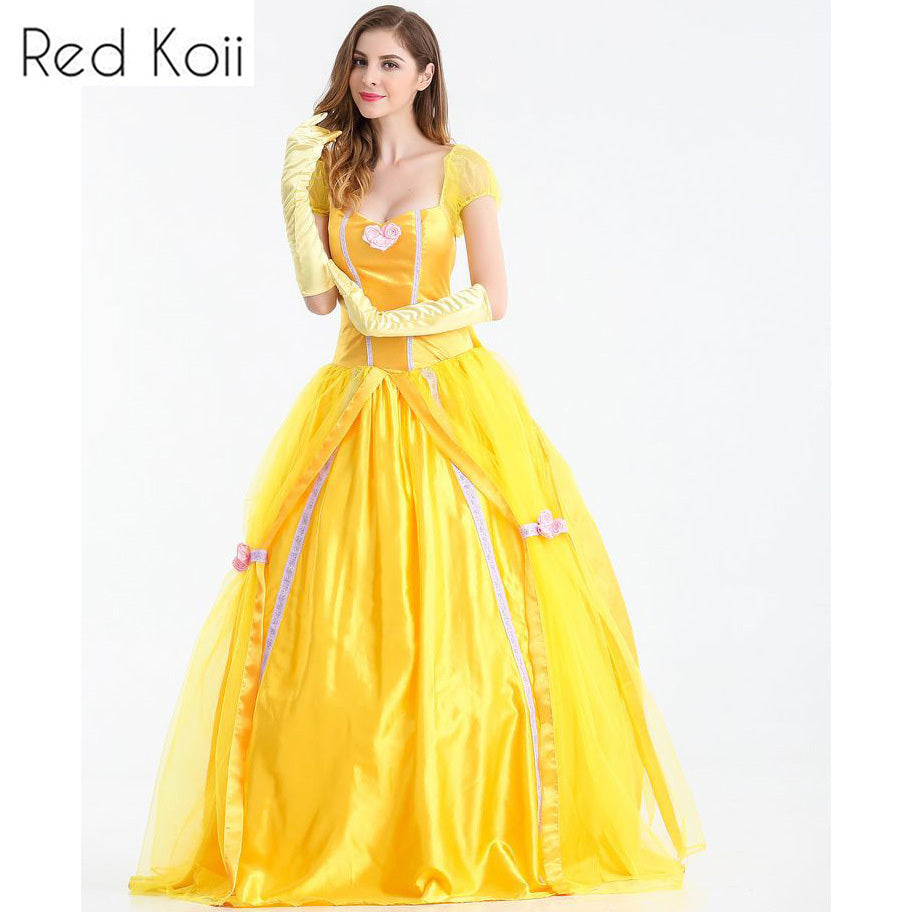 Masquerade Beauty and the Beast Bell Cosplay Evening Dress