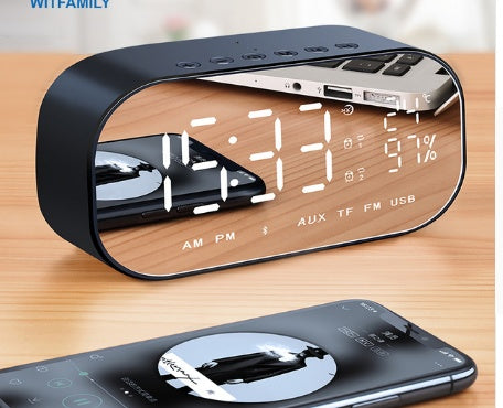 Wireless Bluetooth Low-Tone Speaker with Alarm Clock