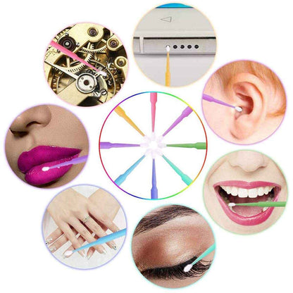 200 - 500 Pcs Disposable Micro Applicator Brushes for Eyelash Extensions and Makeup