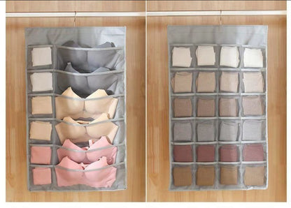 Double-Sided Hanging Bag for Underwear Storage