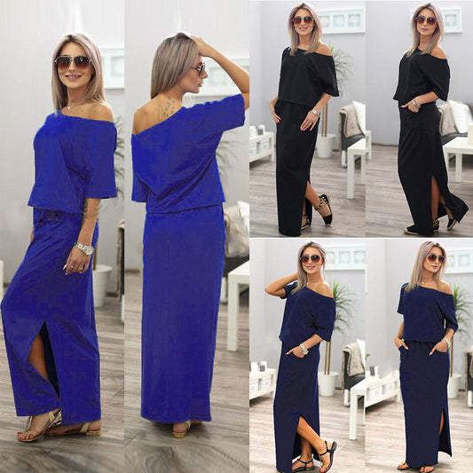 dress new summer dress for the summer women's European and American women's evening dress long skirt burst money wholesale