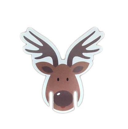 10Pcs Red Christmas Hat Wine Cup Decorations