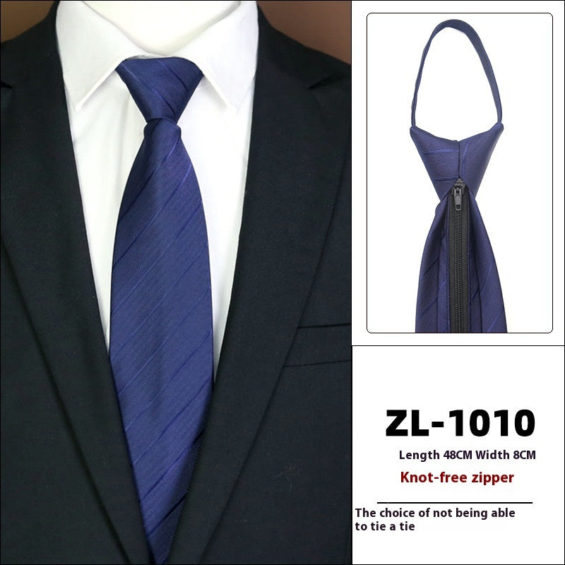 Men's Formal Wear Business Zipper Tie-free