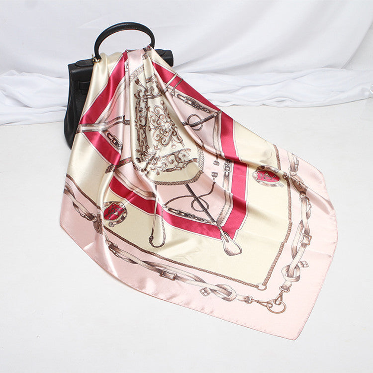 Digital Printed Square Silk Scarf