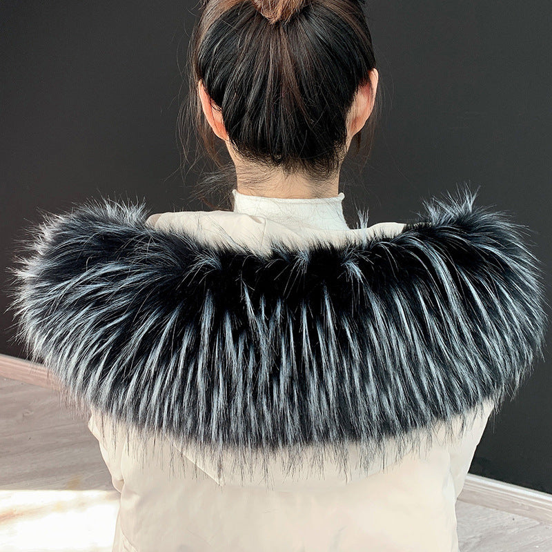 Faux fur fur collar