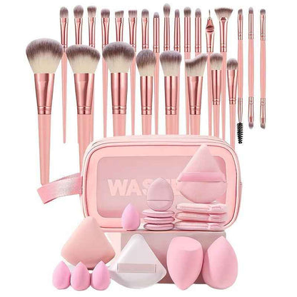 60pcs  Beauty Tools Major Combination Suit Face Wash Makeup Full Set
