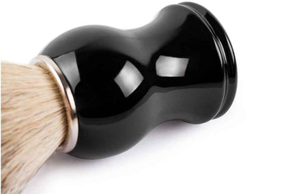 Black men's shaving foam brush